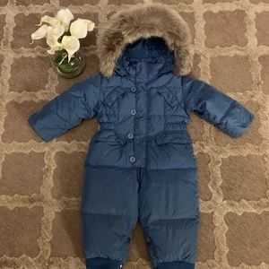 ADD Baby Hooded Down Snowsuit Winter Size 18m